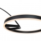 Foto 15722-20: Moderne led booglamp in het zwart met dimmer 