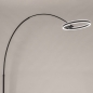 Foto 15722-5: Moderne led booglamp in het zwart met dimmer 