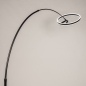 Foto 15722-6: Moderne led booglamp in het zwart met dimmer 