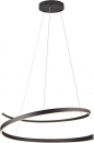 Foto 15727-2: Zwarte led hanglamp met krul, modern, minimalistisch en stijlvol