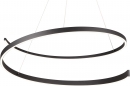 Foto 15727-3: Zwarte led hanglamp met krul, modern, minimalistisch en stijlvol
