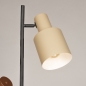 Foto 15731-10: Staande lamp met twee kappen in beige en taupe