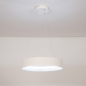Foto 15750-4: Moderne witte LED hanglamp met brede cirkel, dimbaar met afstandsbediening