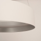 Foto 15750-6: Moderne witte LED hanglamp met brede cirkel, dimbaar met afstandsbediening