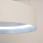 Foto 15750-7: Moderne witte LED hanglamp met brede cirkel, dimbaar met afstandsbediening
