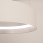 Foto 15750-8: Moderne witte LED hanglamp met brede cirkel, dimbaar met afstandsbediening