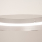 Foto 15750-9: Moderne witte LED hanglamp met brede cirkel, dimbaar met afstandsbediening