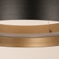 Foto 15751-7: Ronde led hanglamp in zwart met goud, dimbaar met afstandsbediening