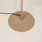 Foto 15754-10: Beige 2-lichts vloerlamp met schakelaar op de spots E27