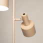 Foto 15754-9: Beige 2-lichts vloerlamp met schakelaar op de spots E27