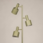 Foto 15755-11: Sage green vloerlamp van metaal met drie E27 spots 
