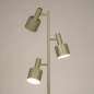 Foto 15755-2: Sage green vloerlamp van metaal met drie E27 spots 