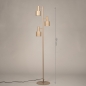 Foto 15756-1: Beige vloerlamp met 3 richtbare spots E27 