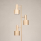 Foto 15756-10: Beige vloerlamp met 3 richtbare spots E27 