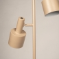 Foto 15756-12: Beige vloerlamp met 3 richtbare spots E27 