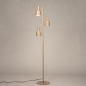 Foto 15756-5: Beige vloerlamp met 3 richtbare spots E27 