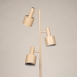 Foto 15756-8: Beige vloerlamp met 3 richtbare spots E27 