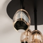 Foto 15762-11: Luxe plafondlamp in zwart met gouden glazen en dimbare led verlichting
