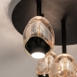 Foto 15762-9: Luxe plafondlamp in zwart met gouden glazen en dimbare led verlichting