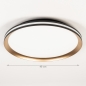 Foto 15764-1: Ronde led plafondlamp met gouden rand – luxe, modern en energiezuinig