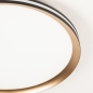 Foto 15764-7: Ronde led plafondlamp met gouden rand – luxe, modern en energiezuinig