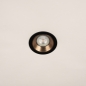 Foto 15766-4: GU10 inbouwspot in zwart met goud geschikt voor slimme verlichting