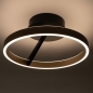 Foto 15771-3: Mooie led plafondlamp in zwart met goud en dimbaar met gewone schakelaar