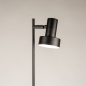 Foto 15774-8: Stijlvolle en functionele vloerlamp in het zwart met kogelgewricht GU10