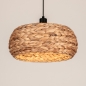 Foto 15779-4: Ronde hanglamp van gevlochten zeegras 40 cm