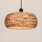 Foto 15779-6: Ronde hanglamp van gevlochten zeegras 40 cm