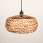 Foto 15779-9: Ronde hanglamp van gevlochten zeegras 40 cm