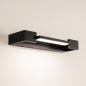 Foto 15785-6: Zwarte LED-wandlamp met draaibaar middenstuk, modern en stijlvol