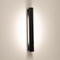 Foto 15786-11: Schwarze LED-Wandleuchte mit schwenkbarem Mittelteil, modern und stilvoll