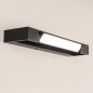 Foto 15786-5: Schwarze LED-Wandleuchte mit schwenkbarem Mittelteil, modern und stilvoll