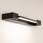 Foto 15786-6: Schwarze LED-Wandleuchte mit schwenkbarem Mittelteil, modern und stilvoll