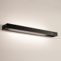 Foto 15787-12: Grote led wandlamp in zwart met draaibaar middenstuk en dimbaar met touchdimmer
