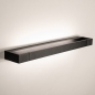 Foto 15787-2: Grote led wandlamp in zwart met draaibaar middenstuk en dimbaar met touchdimmer