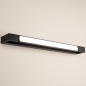 Foto 15787-7: Grote led wandlamp in zwart met draaibaar middenstuk en dimbaar met touchdimmer