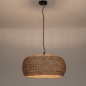 Foto 15789-3: Grote ronde hanglamp van gevlochten zeegras 60 cm 