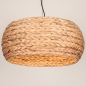 Foto 15789-4: Grote ronde hanglamp van gevlochten zeegras 60 cm 