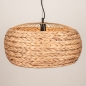 Foto 15789-5: Grote ronde hanglamp van gevlochten zeegras 60 cm 