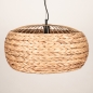 Foto 15789-9: Grote ronde hanglamp van gevlochten zeegras 60 cm 