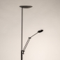 Foto 15794-4: Moderne uplight vloerlamp met leeslamp en dimbare led verlichting