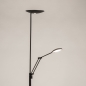 Foto 15794-6: Moderne uplight vloerlamp met leeslamp en dimbare led verlichting