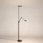 Foto 15794-8: Moderne uplight vloerlamp met leeslamp en dimbare led verlichting