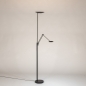 Foto 15794-9: Moderne uplight vloerlamp met leeslamp en dimbare led verlichting
