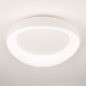 Foto 15795-2: Minimalistische weiße LED-Deckenleuchte mit organischer Form für eine serene Atmosphäre
