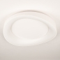 Foto 15795-5: Minimalistische weiße LED-Deckenleuchte mit organischer Form für eine serene Atmosphäre