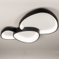 Foto 15800-2: Extra grote plafondlamp in het zwart met organische vormen