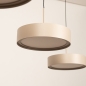 Foto 15801-13: Beige moderne led 3-lichts hanglamp met verstelbare hoogte